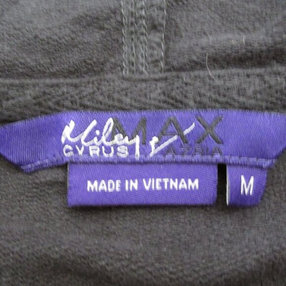 MILEY CYRUS / MAX AZRIA GIRL'S SZ M (10-14) JACKET BLACK HOODIE LS KNIT HOOD NWT - Picture 12 of 14